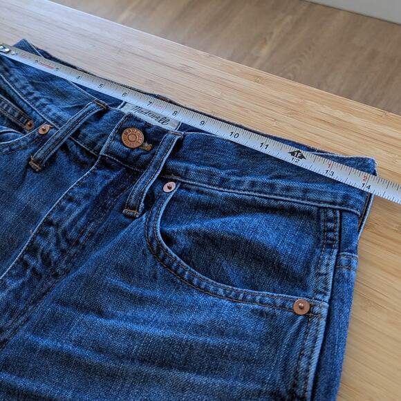 Madewell Blue Rigid Demi-boot High-rise Crop Denim Classic Fit Jeans, size 27 - Picture 5 of 8